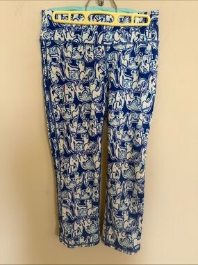 Lilly Pulitzer Blue & White Printed Jeggings